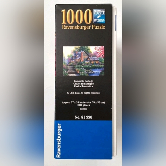 Ravensburger Premium Puzzle "Romantic Cottage" 1000 pc - Picture 5 of 8